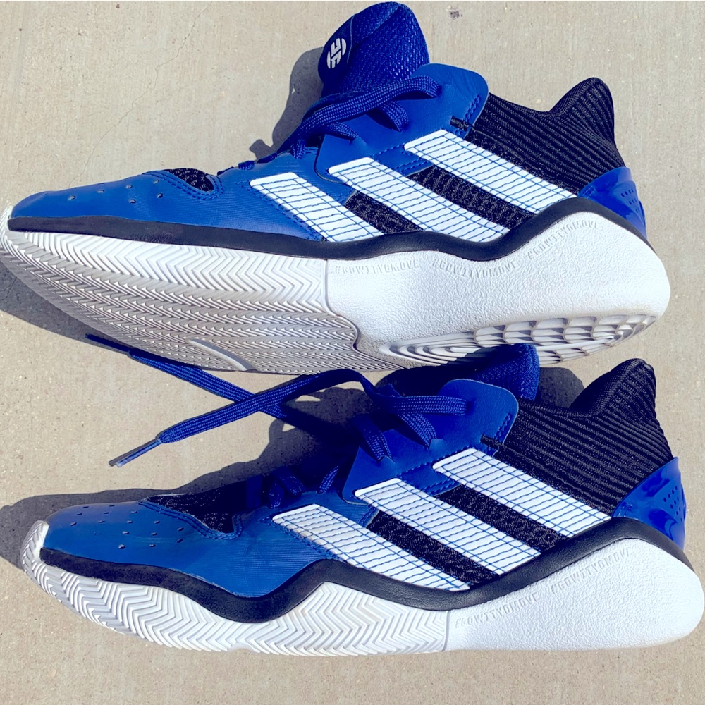 Adidas James Harden Stepback #GoWitYoMove Basketball Sneakers - EG2769 GOAT Blue